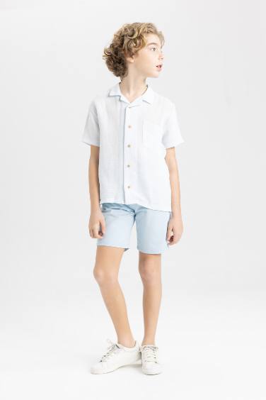 Boy Regular Fit Gabardine Shorts