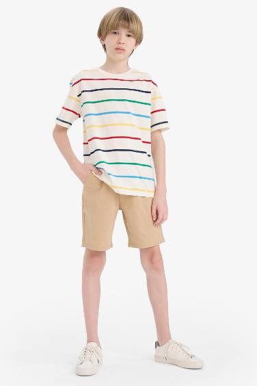 Boy Regular Fit Gabardine Shorts