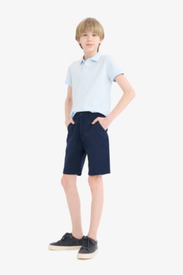 Boy Regular Fit Gabardine Shorts