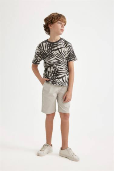 Boy Regular Fit Gabardine Shorts