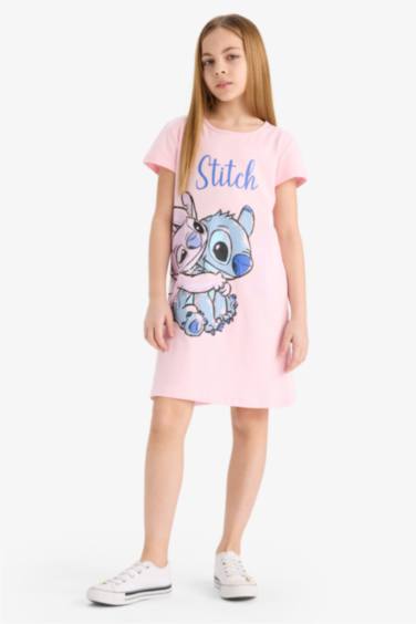 Girl Disney Lilo & Stitch Short Sleeve Dress