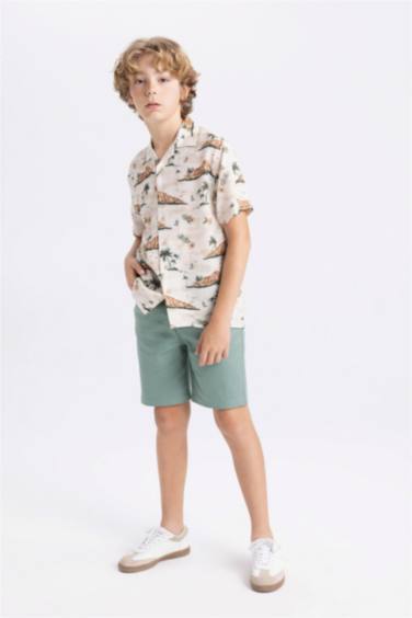 Boy Gabardine Shorts