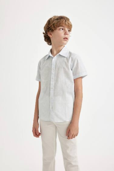 Boy Regular Fit Polo Neck Short Sleeve Shirt