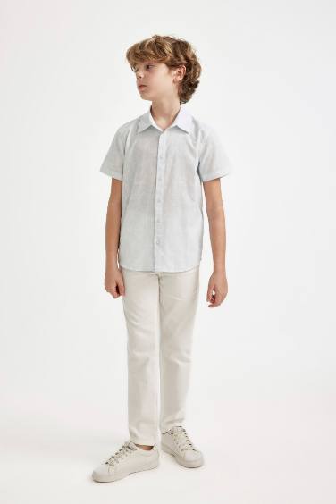 Boy Regular Fit Polo Neck Short Sleeve Shirt