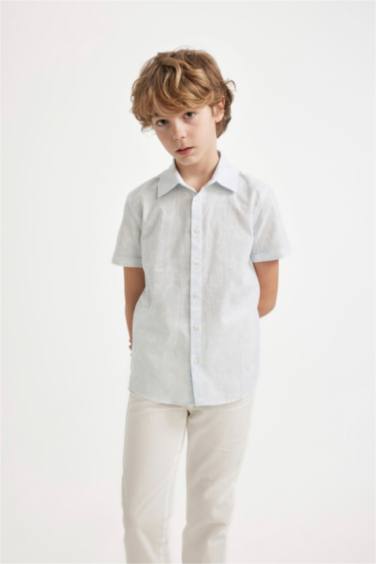 Boy Regular Fit Polo Neck Short Sleeve Shirt