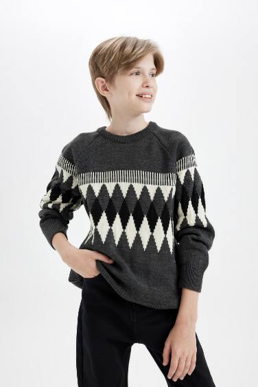 Boy Regular Fit Knitwear Pullover