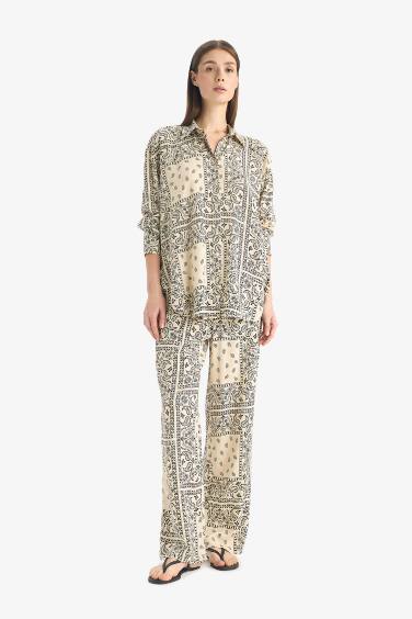 Paisley Viscose Beach Shirt