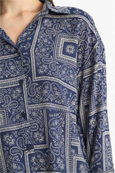 لبس بحر مطبوع فيسكوز قصة عادية من Fall in Love