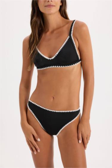 Fall in Love Regular Fit Embroidered Bikini Bottom