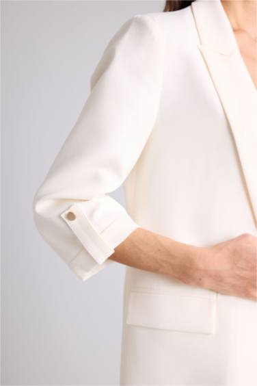 Oversıze Basıc Blazer Ceket - Görsel 4