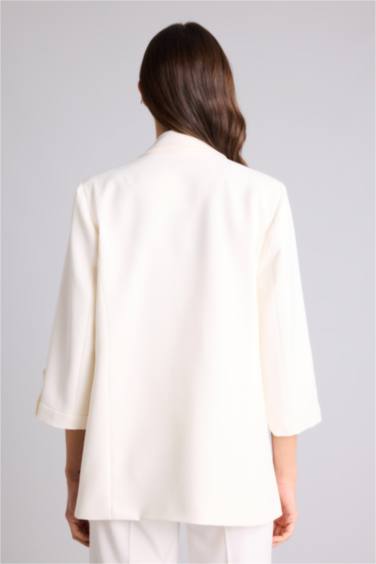 Oversıze Basıc Blazer Ceket - Görsel 5