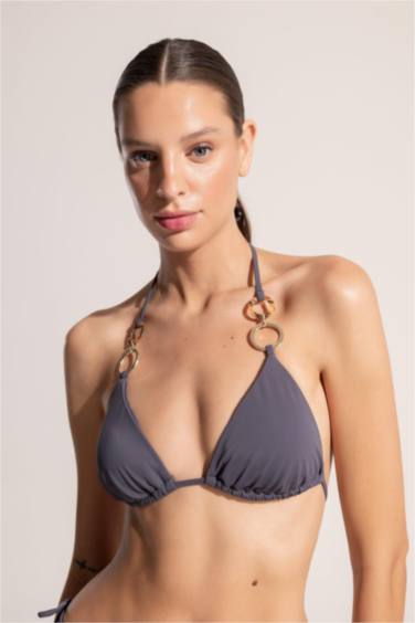 Ayje x DeFacto Halter Neck Triangle Bikini Top