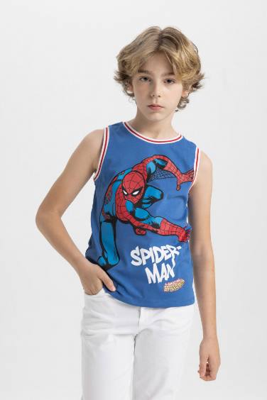 Boy Marvel Comics Crew Neck Sleeveless T-Shirt