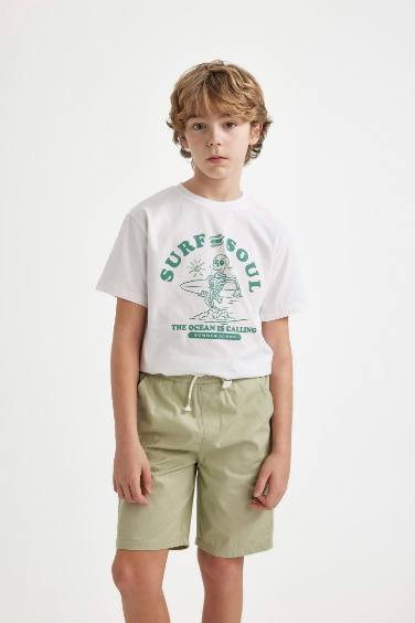 Boy Crew Neck Printed Short Sleeve T-Shirt