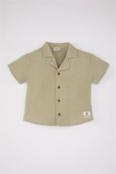 Рубашка с коротким рукавом для малышей мальчиков