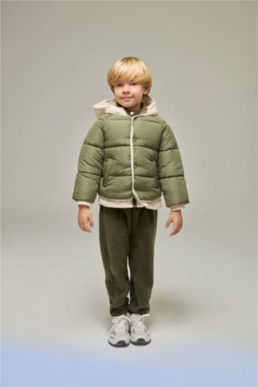 Erkek Bebek Su Geçirmez Çok Renkli Cepli Şişme Mont