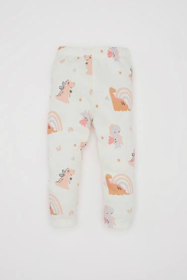 Baby Girl Dinosaur Printed 2 Piece Pajama Set