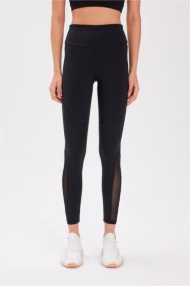 Legging De Sport En Mesh Noir Et Gris, Taille Unique, Sans Marque