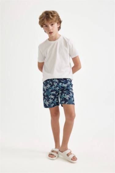Boy Patterned Swim Shorts