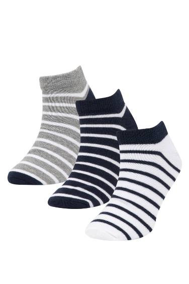 Chaussettes Courtes Coton Pour Garçon - 3 Pièces