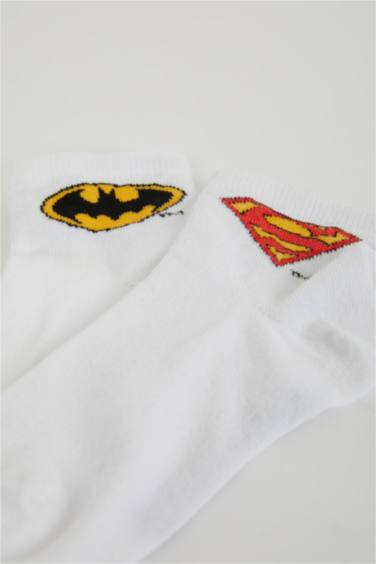 Erkek Çocuk Justıce League 3'lü Pamuklu Uzun Çorap