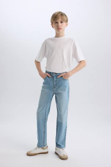 Pantalon en Jean à coupe régulière pour garçon