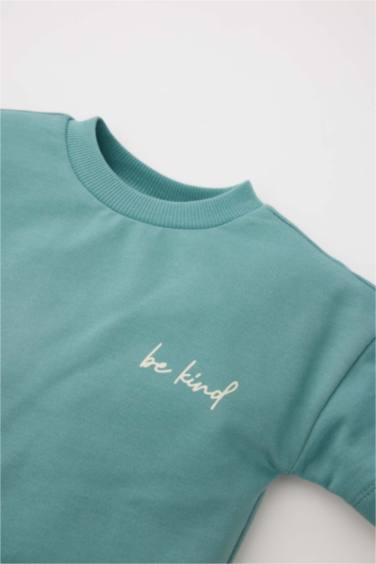 Baby Boy Printed Sweatshirt Sweatpants 2 Piece Set