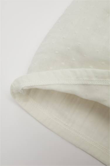 Baby Girl Big Collar Short Sleeve Shirt