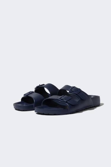 Man Flat Sole Double Banded Eva Slippers