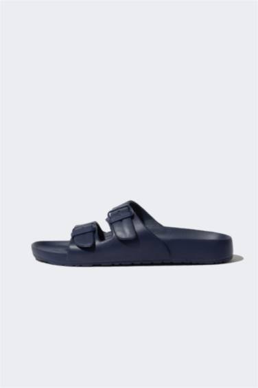 Man Flat Sole Double Banded Eva Slippers