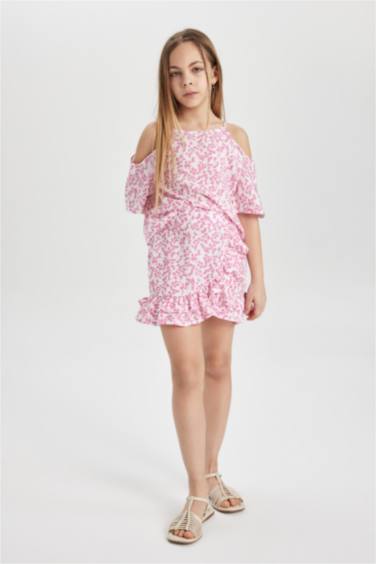 Girl Blouse Skirt 2 Piece Set