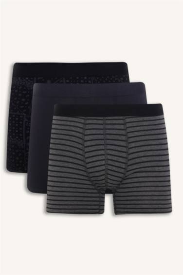 Regular Fit Paisley Patterned 3 Piece Boxers