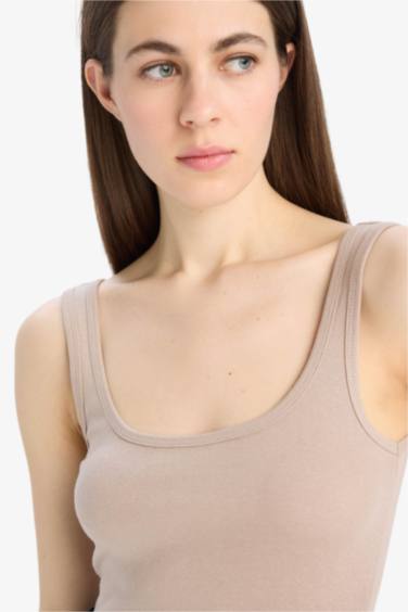 Әйелдерге слим пішімі дөңгелек жаға негізгі Ішкөйлек