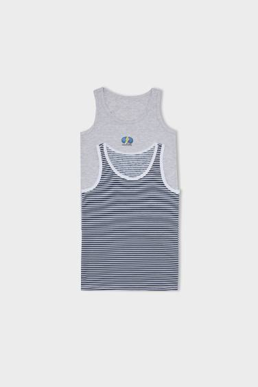 Boy 2 piece Regular Fit Cotton Tank Top