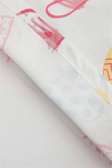 Baby Girl Heart Patterned T-Shirt Shorts 2 Piece Set