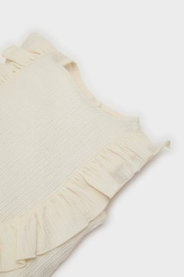 Ensemble de haut sans manches et pantalon large pour bébé fille