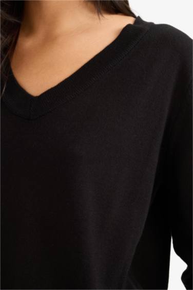 Relax Fit V Yaka Triko Kazak