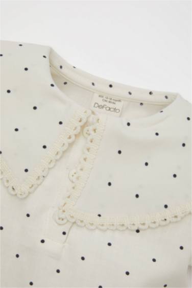Baby Girl Polka Dot Blouse Shorts 2 Piece Set