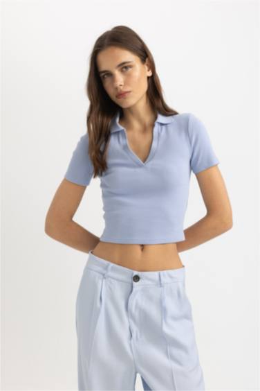 تيشيرت بولو نص كم سليم فيت