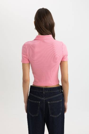 تيشيرت بولو نص ردن سليم فيت