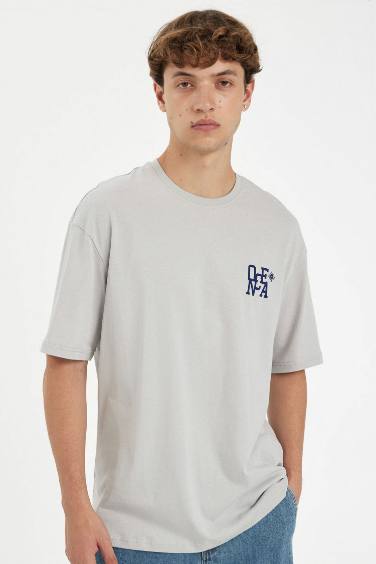 Comfort Regular Fit Crew Neck Printed T-Shirt