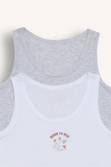 Lot de 2 Débardeurs en coton à Coupe Régulière