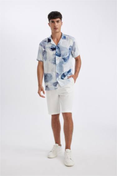 Modern Fit Resort Neck Short Sleeve Shirt