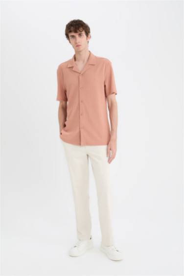 Modern Fit Resort Neck Short Sleeve Shirt