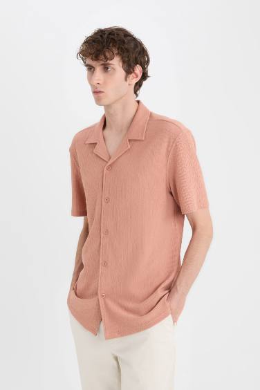 Modern Fit Resort Neck Short Sleeve Shirt