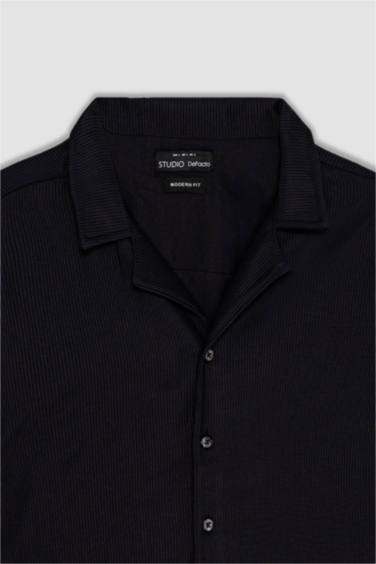 Modern Fit Resort Neck Short Sleeve Shirt