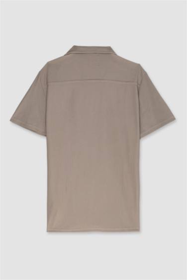 Modern Fit Cotton Short Sleeve Shirt