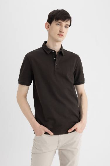 Slim Fit Short Sleeve Polo T-Shirt