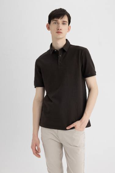 Slim Fit Short Sleeve Polo T-Shirt