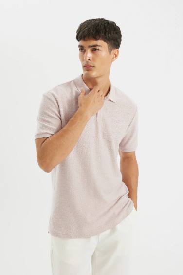 Regular Fit Crepe Polo Shirt